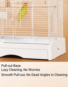 Usmilepet กรงนก PP และเหล็กกรงนกนกแก้วบ้านนิเวศวิลล่าสุดหรูกรงพิเศษสำหรับอาบแดด - Product Image 2