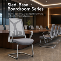 Chaise de bureau ergonomique à dossier haut en maille avec appui-tête 2D, support lombaire fixe et base araignée