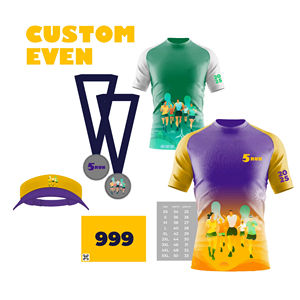 Maglietta da Corsa Personalizzata con Stampa in Sublimazione, T-Shirt Traspirante ad Asciugatura Rapida per Maratona, Produzione all'Ingrosso - Product Image 4