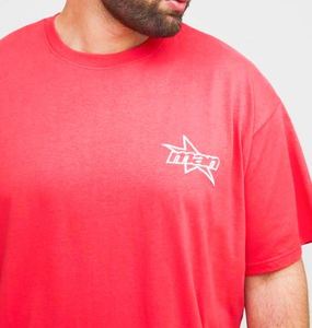 Ensemble 2 pièces homme Red Plus : T-shirt oversize imprimé étoile et short décontracté en jersey, survêtement oversize délavé à l'acide - Product Image 3