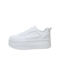 Vente en gros de chaussures de sport blanches à semelles épaisses pour femmes