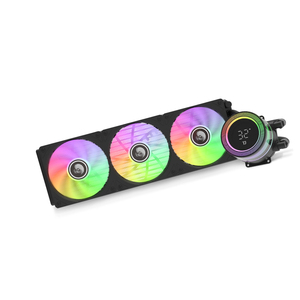 Liquido <span class=keywords><strong>Cpu</strong></span> Cooler 360mm raffreddamento ad acqua PC radiatore Argb case ventola schermo LCD con <span class=keywords><strong>Display</strong></span> Baidi360 <span class=keywords><strong>Display</strong></span> digitale bianco - Product Image 5