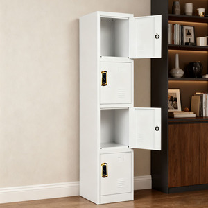 Armadi di stoccaggio elettronici in acciaio a una porta per <span class=keywords><strong>camera</strong></span> <span class=keywords><strong>da</strong></span> <span class=keywords><strong>letto</strong></span> armadi in metallo Multi-porta <span class=keywords><strong>da</strong></span> palestra per lavoratori - Product Image 5