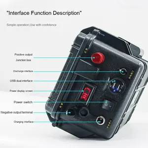 大容量リチウムイオン電池パック12V 60AH〜100AHプロペラインバータ電源メーカー - Product Image 2