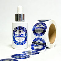 Impresión de Etiquetas Adhesivas Impermeables Personalizadas, Etiquetas de Marca Privada para Lociones Faciales, Etiquetas para Botellas de Productos para el Cuidado de la Piel, Marca de Primera Línea PT