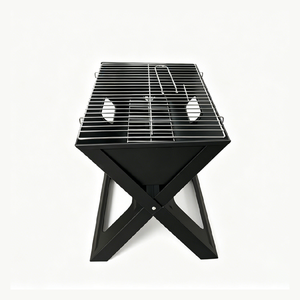 <span class=keywords><strong>Barbecue</strong></span> Portatile da Campeggio: Griglia a Carbone Pieghevole a X in Ferro Battuto per Uso Domestico - Product Image 3