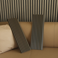Panneau mural composite en PVC revêtu d'ASA à grain de bois imperméable pour usage extérieur