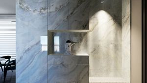 <span class=keywords><strong>Cucina</strong></span> contatore isola cascata lato posteriore Splash dimensioni personalizzate bagno vanità Top grembiule bordo piastrelle sfondo decorativo - Product Image 6