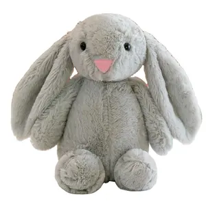 مصنع الساخن مباشرة الأطفال الهدايا الفتيات أرنب محشوة دمية طويلة آذان الأرنب قصيرة ألعاب من القطيفة بالجملة