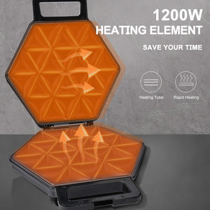 DSP Controle Automático de Temperatura 1200W 24-grids 220V Placas de revestimento antiaderente Pastelaria Making Maker Cozinha Samosa Dumpling Maker - Product Image 3