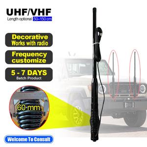 Antenne de véhicule double bande UHF VHF robuste, style GME, en fibre de verre, pour 4x4 australiens, type Midland, antenne radio mobile tout-terrain - Product Image 1