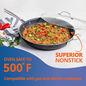 High Quality Ceramic Nonstick Aluminium Frying <b>Pan</b> Stainless Steel Handle <b>Induction</b> Bottom 3-4L Capacity for Gas <b>Induction</b> - Product Image 5