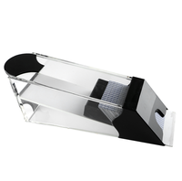YH Botte transparente en acrylique de haute qualité 8 ponts cartes à jouer Poker Dealer Shoe avec tête noire