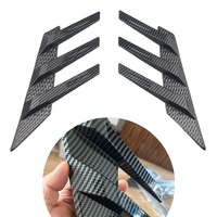 Modification automobile : Spoiler latéral de vitre arrière, déflecteur, persienne triangulaire, aileron latéral, autocollant de ventilation de garde-boue, motif géométrique OLIVER