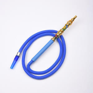 Venta al por mayor de mangueras desechables de goma de silicona, tubos de narguile de mango largo de aleación, tubos de narguile árabe y pajitas de Europa y - Product Image 6