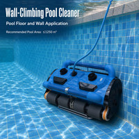Robot nettoyeur de piscine mural ICH-200D, aspirateur automatique pour piscine, 350 W, plastique, haute efficacité, étanche