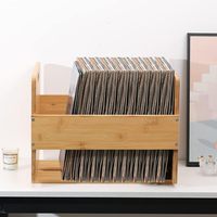 Organizador de oficina de bambú y caja de soporte de almacenamiento de archivos adecuada para oficina, hogar, almacenamiento de madera, almacenamiento de escritorio, bandeja de archivos, encimera