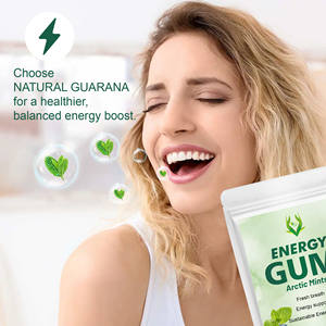 Gomme énergétique sans sucre OEM ODM avec caféine naturelle et guarana Formule à action rapide pour concentration et performance cognitive - Product Image 5