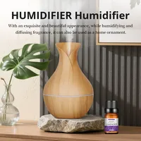 Diffuseur d'arômes à chargement USB Offre Spéciale transfrontalier Style grain de bois grand volume de brume Mini dispositif d'hydratation pour capteur d'air