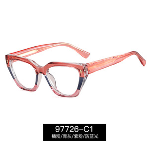 97726 ELEGANTE Montatura per Occhiali a Telaio Completo Sottile con Lenti Sfumate Anti-luce Blu Protezione Occhi Donna Commercio Estero Disponibile in Magazzino - Product Image 3