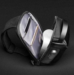 Sac de poitrine imperméable de grande capacité pour homme, nouvelle mode, sac banane de sport portable en Oxford avec fermeture à glissière, vente en gros USB - Product Image 2
