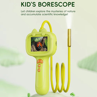 Caméra d'inspection miniature pour enfants Jumon HD 720P avec capteur CCD, grossissement 3000X-5000X, écran couleur IPS 2,4 pouces, endoscope jouet K-12