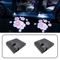 Luces Led universales para puerta de coche, proyección inalámbrica, sombra de puerta, luces de cortesía, emblema, logotipo para todos los coches, 2 uds.