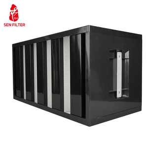 धोने योग्य v बैंक फ़िल्टर एयर प्यूरीफायर प्री-फिल्टर मेष ग्लास फाइबर कोर घटक बॉक्स फ़िल्टर औद्योगिक उपयोग H14 दक्षता - Product Image 5