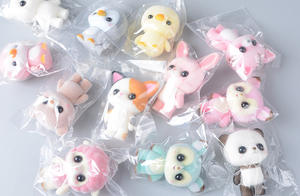 Vente chaude d'usine, poupées en peluche faites à la main, miniatures mignonnes, vente en gros - Product Image 4