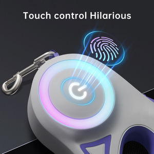 2025년 신제품 트렌디한 리트랙터블 디자이너 도매 5m 라이트 스마트 애완견 목줄 - Product Image 3