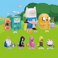 Authentique Jinart Adventure Time Sitting Series Blind Box Figurines Finn Jake BMO Ornement de Bureau Cadeau de Collection