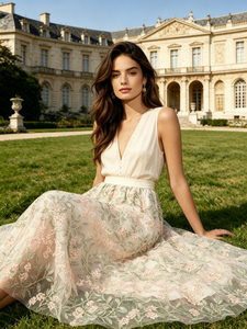 <b>SWEET</b> BABE Women Delicate Floral Design Midi Skirt High Waist Flowy Skirt Great For Vacation <b>Party</b> And Everyday Styling - Product Image 5