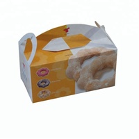 Boîtes de pâtisserie personnalisées en papier blanc transparent avec fenêtre pour douzaines de donuts, emballage alimentaire plat pour snacks et donuts en gros