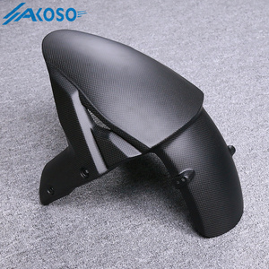 Guardabarros Delantero de Fibra de Carbono 3K para Motocicleta AKOSO, Compatible con <span class=keywords><strong>Kawasaki</strong></span> <span class=keywords><strong>Ninja</strong></span> H2 H2R <span class=keywords><strong>2015</strong></span>-2026 - Product Image 3