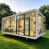 Cabine Apple portable de 20 pieds et 40 pieds, maison miniature de luxe, cabine Apple insonorisée de qualité supérieure, chambre d'hôtel éco-capsule de luxe