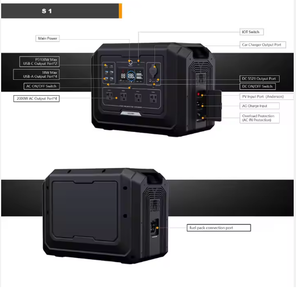 S1 2000W Smart UPS EU <b>Solar</b> Power Station Fast <b>Charging</b> <b>Solar</b> Generator Pure Sine Wave Power Bank for Home Backup/Camping S1 Lif - Product Image 5