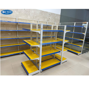 Customization Wire mesh back supermarket shelving / gondola shelving/ <b>display</b> racks Vietnam 3-6 tiers Customization Light Duty - Product Image 1