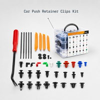 Kit de clips de fixation pour voiture, assortiment de attaches automobiles avec outils de démontage de garnitures et boîte de rangement