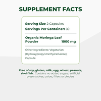 Rosebest, fournisseur chinois, vente en gros, formule personnalisée, emballage en vrac, capsules d'extrait de poudre de feuilles de Moringa 100% pure et végétalienne, complément alimentaire