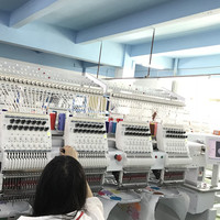 Máquina de monograma computarizado de 4 cabezales y 15 agujas, ropa plana automática, gorra de camiseta, nombre del logotipo, máquina de bordado por computadora
