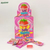 SuperLoves Chewing-gum fruité fraise menthe super fraîche, certifié Halal, en vrac pour OEM, confiserie multicolore, chewing-gum rafraîchissant