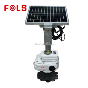 Fols Solar Vanne à bille contrôlée par application en acier inoxydable pour irrigation agricole UPVC 2 voies 3 1 an de garantie OEM Alimentée par énergie solaire Fonctionne U - Product Image 1