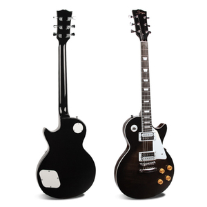 Guitarra de cuerpo sólido Surpass Music New Style con tapa de arce, 22 trastes, color clásico tomate - Product Image 2