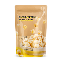 Sachet de Popcorn Personnalisé pour Soirée Cinéma, Imprimé sur Mesure, Refermable, Doypack pour Emballage de Snacks
