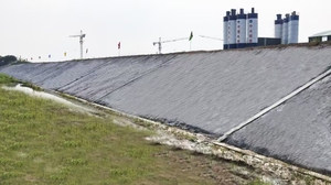 Hiệu quả cao địa Kỹ Thuật Tổng kiểm soát xói mòn bê tông chăn 10mm 12kg/sqm GCL xi măng vải cho khai thác mỏ - Product Image 3