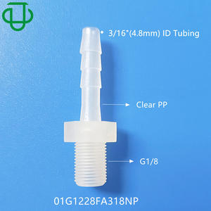Conector de Tubería de Goma Suave de Alta Calidad con Rosca Externa de Tres Pagodas G1/8, Plástico PP para Tuberías Compuestas - Product Image 3