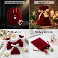 Pochette à cordon personnalisée pour bijoux, en velours, pour protéger des poussières, pochettes cadeaux, emballage pour boucles d'oreilles, colliers, petits bijoux, avec logo