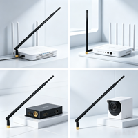 Antenne WiFi omnidirectionnelle à gain élevé 9dBi 2,4 GHz à polarisation verticale pour connecteur mâle modèle AN59 pour routeur passerelle DTU