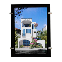Boîte à lumière de fenêtre LED A3/A4, Agent porte-clés suspendu pour maison, cadres d'affichage, Kits de câbles