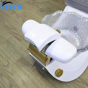 KISEN Spa pour les pieds sans tuyauterie, siège inclinable électrique confortable, fauteuil de pédicure moderne avec fonction de massage pour salon de beauté - Product Image 4